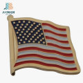 Promotion Cadeau Métal Artisanat Souvenir Personnalisé USA Drapeau Lapel Pin Badge